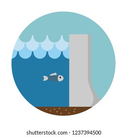 Hydropower dam, clean energy