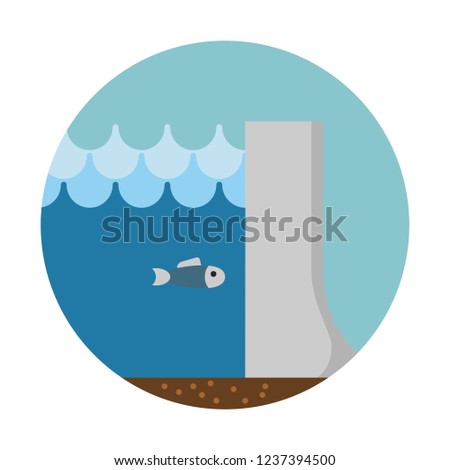 Hydropower dam, clean energy