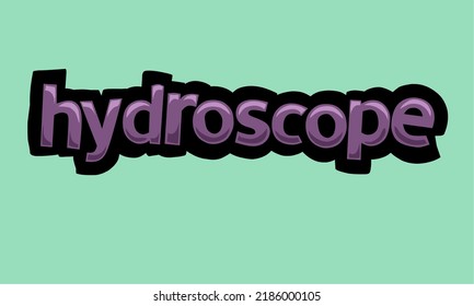 HYDROSCOPE background writing vector design very cool and simple