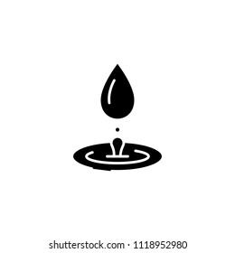Hydrotherapy black icon concept. Hydrotherapy flat  vector symbol, sign, illustration.