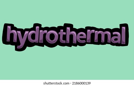 HYDROTHERMAL background writing vector design very cool and simple