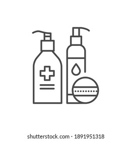 Hydroxytherapy face color line icon. Skin care. SPA, Cosmetic procedures. Pictogram for web page, mobile app, promo. UI UX GUI design element. Editable stroke.