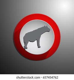 Hyena cartoon standing