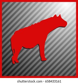 Hyena cartoon standing