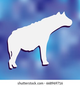 Hyena cartoon standing