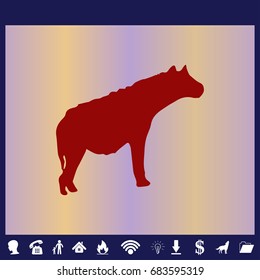 Hyena cartoon standing