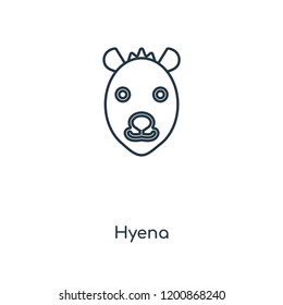 Hyena concept line icon. Linear Hyena concept outline symbol design. This simple element illustration can be used for web and mobile UI/UX.