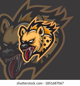 Hyena Esport Logo Animal Illustration