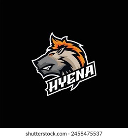 hyena esport mascot design logo