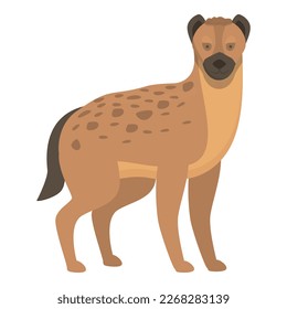 Hyena icon cartoon vector. Cute animal. Wild face