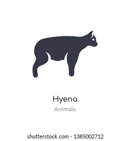 hyena icon. isolated hyena icon vector illustration from animals collection. editable sing symbol can be use for web site and mobile app