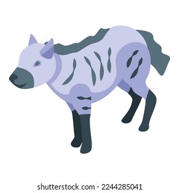 Hyena icon isometric vector. Wild animal. Nature hyena