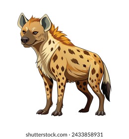 Hyena illustration on White Background