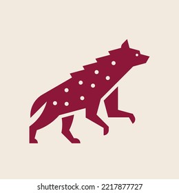 Hyena Logo. Icon design. Template elements