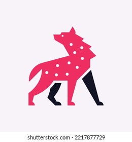 Hyena Logo. Icon design. Template elements