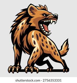 Дизайн векторной иллюстрации логотипа Hyena