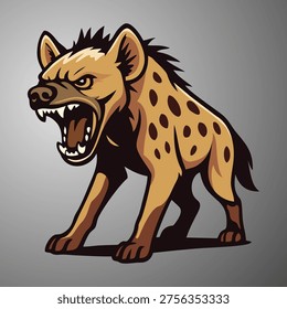 Дизайн векторной иллюстрации логотипа Hyena