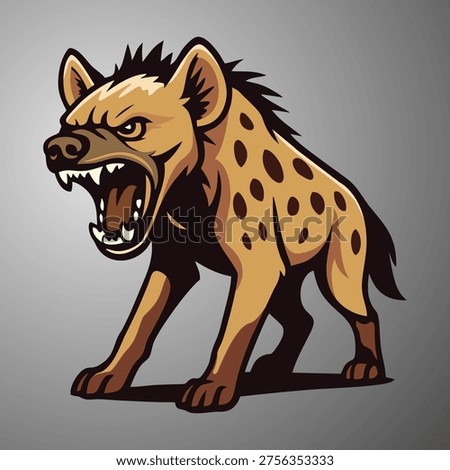 Hyena logo vector illustration design