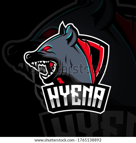 hyena mascot logo design vector with modern illustration 
