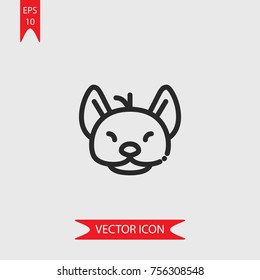 Hyena vector icon, illustration symbol