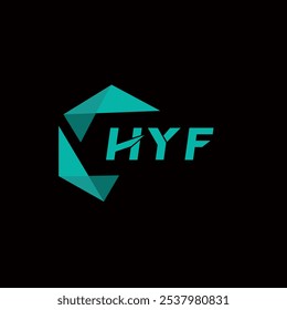 HYF creative minimalist letter logo. HYF unique vector initials alphabet letter logo design 
