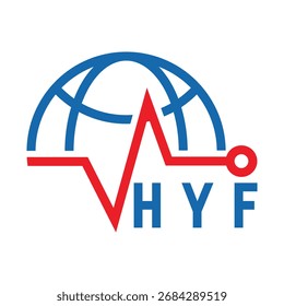 HYF letter design. HYF letter technology logo design. HYF Monogram logo design for an entrepreneur and business.