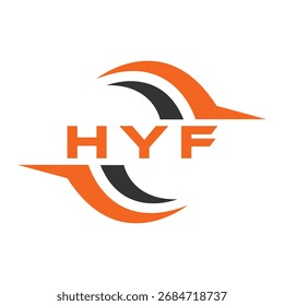 Design da letra HYF. Design do logotipo da tecnologia da letra HYF. HYF Monogram design logotipo para um empresário e empresa.