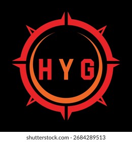 HYG letter design. HYG letter technology logo design. HYG Monogram logo design for an entrepreneur and business.