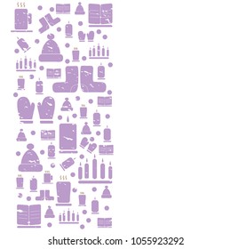 Hygge icons set.Vector illustration for greeting card, invitations, scrapbook stickers. Translation: cosiness