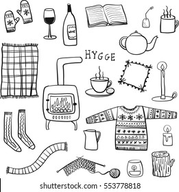 Hygge Illustration Drawing Doodle Objects