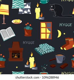 Hygge seamless pattern.
