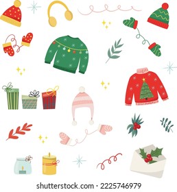 Hygge set with Christmas decor