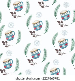 Hygge warm coco pattern asset