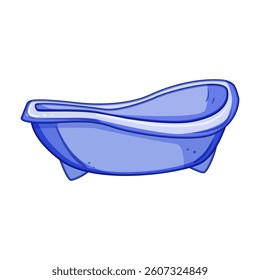 hygiene bathtub baby cartoon. comfort temperature, supervision toys, bubbles gentle hygiene bathtub baby sign. isolated symbol vector illustration