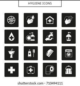hygiene and cleaning icons