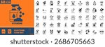 Hygiene Duotone Editable Icons set. Vector illustration in modern thin duotone style of hygiene icons: hygiene, clean, sanitary, etc