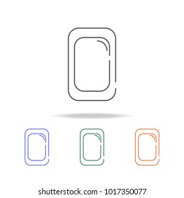 Hygiene icon. Element multi color female accessories icons for mobile concept and web apps. Thin line  icon for website design and development, app development. Premium icon on white background