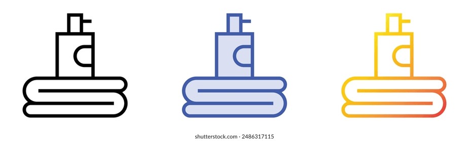hygiene icon. Linear, Blue Fill and Gradient Style Design Isolated On White Background