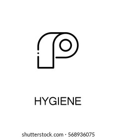 Hygiene icon. Single high quality outline symbol for web design or mobile app. Thin line sign for design logo. Black outline pictogram on white background