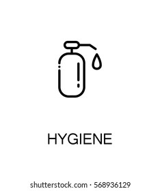 Hygiene icon. Single high quality outline symbol for web design or mobile app. Thin line sign for design logo. Black outline pictogram on white background