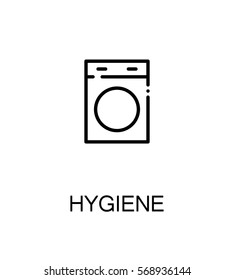 Hygiene icon. Single high quality outline symbol for web design or mobile app. Thin line sign for design logo. Black outline pictogram on white background