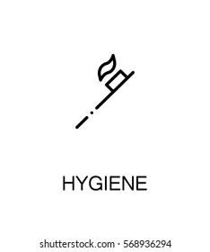 Hygiene icon. Single high quality outline symbol for web design or mobile app. Thin line sign for design logo. Black outline pictogram on white background