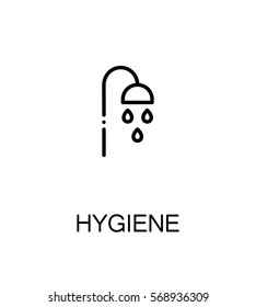 Hygiene icon. Single high quality outline symbol for web design or mobile app. Thin line sign for design logo. Black outline pictogram on white background