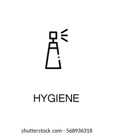Hygiene icon. Single high quality outline symbol for web design or mobile app. Thin line sign for design logo. Black outline pictogram on white background
