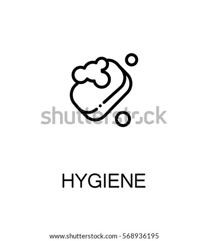 Hygiene icon. Single high quality outline symbol for web design or mobile app. Thin line sign for design logo. Black outline pictogram on white background