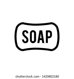 Hygiene icon, Soap vector symbol for web design or mobile app.