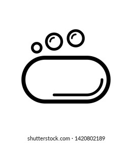 Hygiene icon, Soap vector symbol for web design or mobile app.