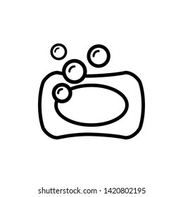 Hygiene icon, Soap vector symbol for web design or mobile app.