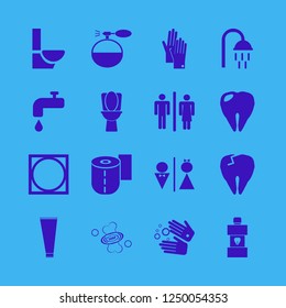 hygiene icon. hygiene vector icons set soap, wash hands, cream tube and water tap