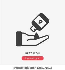 hygiene icon vector. Washing hands symbol. Clean icon.